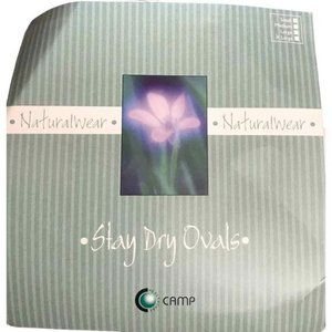 NEW NaturalWear by Camp Stay Dry Ovals for Breast Form XL 10 Pack Mastectomy